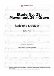undefined Rodolphe Kreutzer - Etude No. 28: Movement 26 – Grave