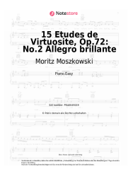 undefined Moritz Moszkowski - 15 Etudes de Virtuosite, Op.72: No.2 Allegro brillante
