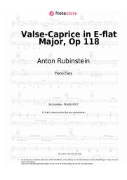 Noten, Akkorde Anton Rubinstein - Valse-Caprice in E-flat Major, Op 118
