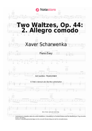 Noten, Akkorde Xaver Scharwenka - Two Waltzes, Op. 44: 2. Allegro comodo
