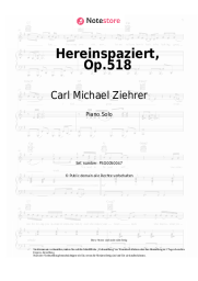 undefined Carl Michael Ziehrer - Hereinspaziert, Op.518