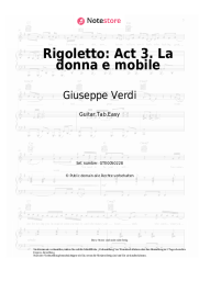 Noten, Akkorde Giuseppe Verdi - Rigoletto: Act 3. La donna e mobile
