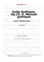Noten, Akkorde Leon Boellmann - Suite Gothique, Op.25: II. Menuet gothique