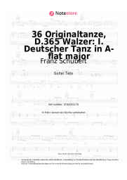 Noten, Akkorde Franz Schubert - 36 Originaltanze, D.365 Walzer: I. Deutscher Tanz in A-flat major