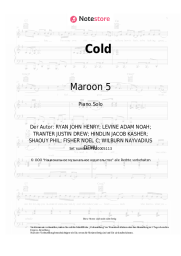 undefined Maroon 5 - Cold