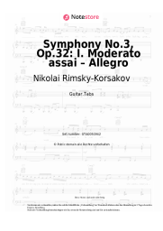 Noten, Akkorde Nikolai Rimsky-Korsakov - Symphony No.3, Op.32: I. Moderato assai – Allegro