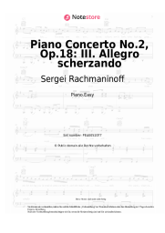 Noten, Akkorde Sergei Rachmaninoff - Piano Concerto No.2, Op.18: III. Allegro scherzando
