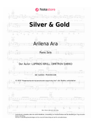 Noten, Akkorde Arilena Ara - Silver & Gold