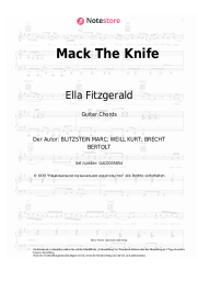 Noten, Akkorde Ella Fitzgerald - Mack The Knife