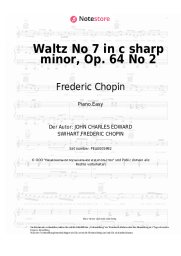 undefined Frederic Chopin - Waltz No 7 in c sharp minor, Op. 64 No 2