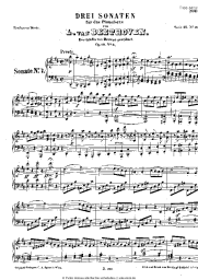 Noten, Akkorde Ludwig van Beethoven - Piano Sonata No.7 Op.10 No.3