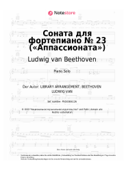 Noten, Akkorde Ludwig van Beethoven - Piano Sonata No. 23 in F minor, Op. 57
