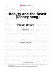 Noten, Akkorde Celine Dion, Peabo Bryson - Beauty and the Beast (Disney song)
