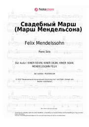Noten, Akkorde Felix Mendelssohn - Wedding March