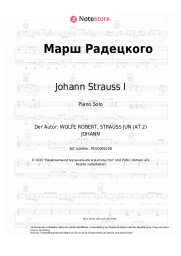 Noten, Akkorde Johann Strauss I - Radetzky March