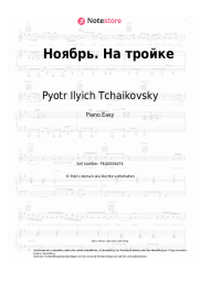 Noten, Akkorde Pyotr Ilyich Tchaikovsky - November. On troika