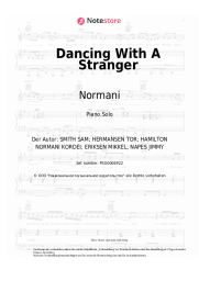 Noten, Akkorde Sam Smith, Normani - Dancing With A Stranger