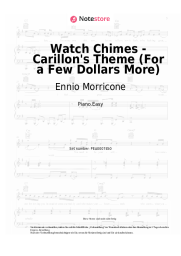 Noten, Akkorde Ennio Morricone - Watch Chimes - Carillon's Theme (For a Few Dollars More)