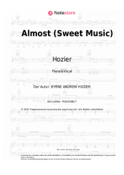 Noten, Akkorde Hozier - Almost (Sweet Music)