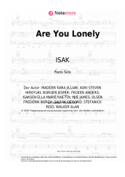 Noten, Akkorde Steve Aoki, Alan Walker, ISAK - Are You Lonely