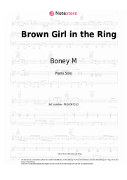 Noten, Akkorde Boney M - Brown Girl in the Ring