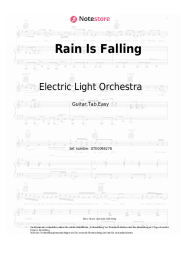 Noten, Akkorde Electric Light Orchestra (ELO) - Rain Is Falling