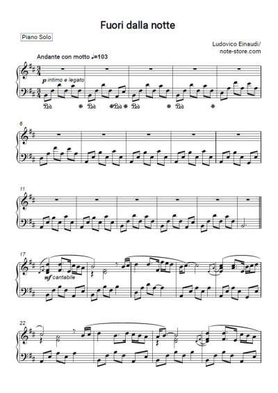 undefined Ludovico Einaudi - Fuori Dalla Notte