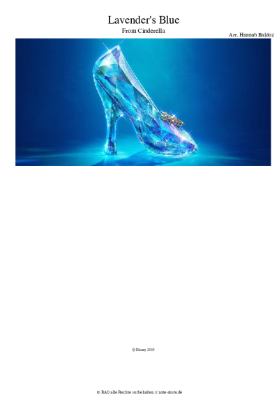 Noten, Akkorde Muffin Songs - Lavender's Blue (Dilly Dilly)