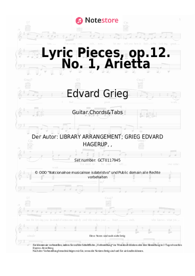 undefined Edvard Grieg - Lyric Pieces, op.12. No. 1 Arietta