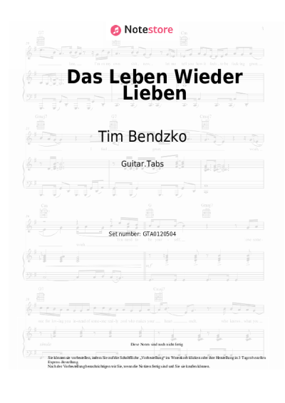 undefined Tim Bendzko - Das Leben Wieder Lieben