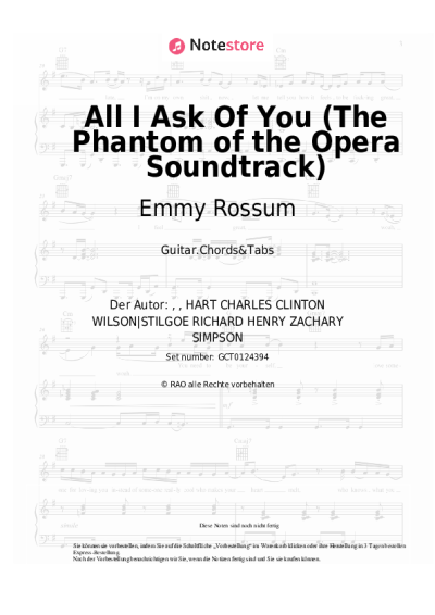 undefined Emmy Rossum, Patrick Wilson, Andrew Lloyd Webber - All I Ask Of You (The Phantom of the Opera Soundtrack)