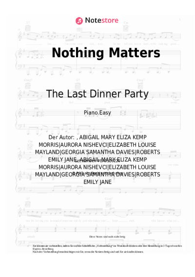undefined The Last Dinner Party - Nothing Matters