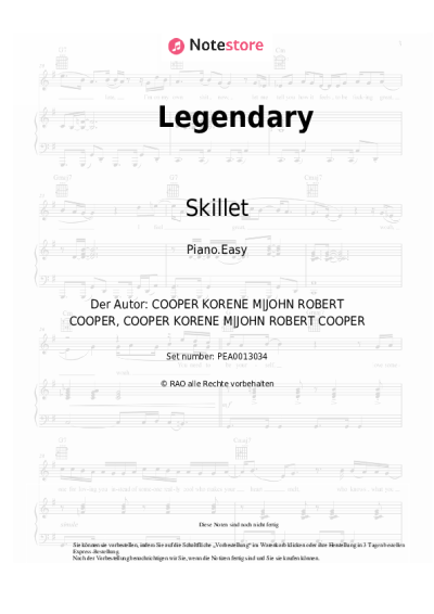 undefined Skillet - Legendary