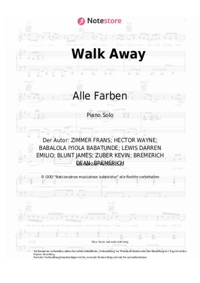 undefined Alle Farben, James Blunt - Walk Away