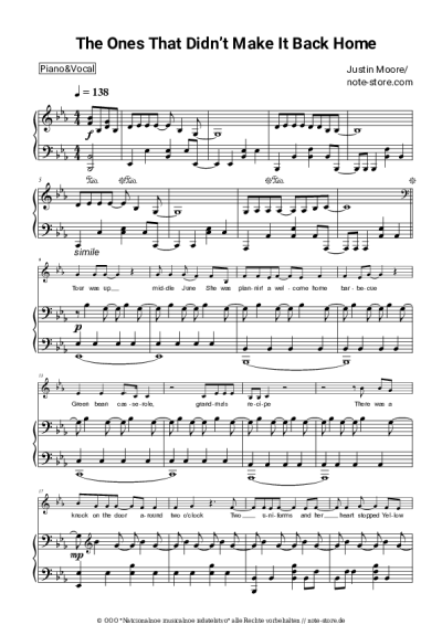 undefined Justin Moore - The Ones That Didn’t Make It Back Home