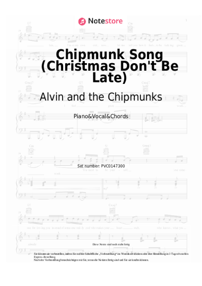 undefined Alvin and the Chipmunks - Chipmunk Song (Christmas Don't Be Late)