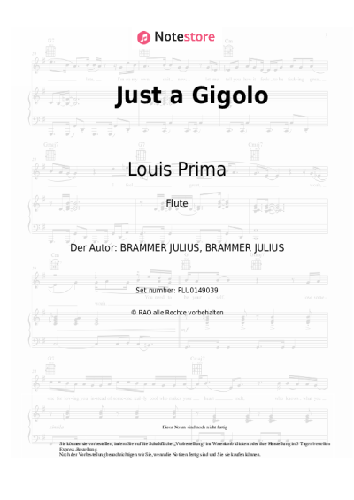 undefined Louis Prima - Just a Gigolo