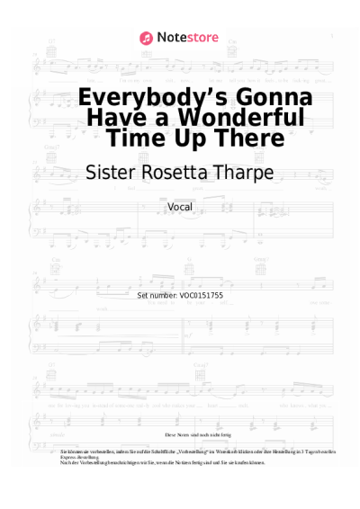 undefined Sister Rosetta Tharpe - Everybody’s Gonna Have a Wonderful Time Up There