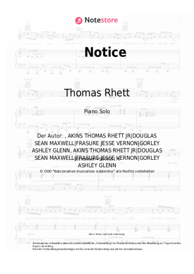 undefined Thomas Rhett - Notice