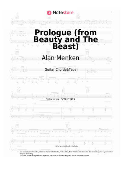 undefined Alan Menken - Prologue (from Beauty and The Beast)