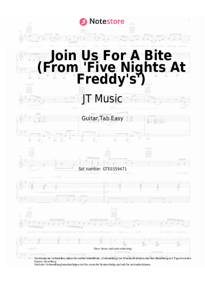 undefined JT Music, Andrea Storm Kaden - Join Us For A Bite (From 'Five Nights At Freddy's')