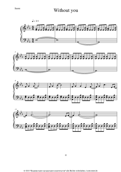 Noten, Akkorde David Guetta, Usher - Without You