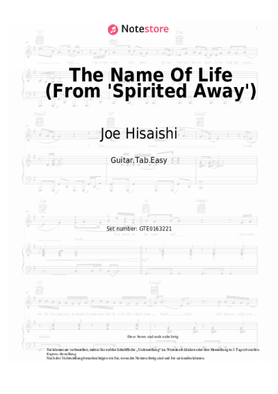 undefined Joe Hisaishi - The Name Of Life (From 'Spirited Away')
