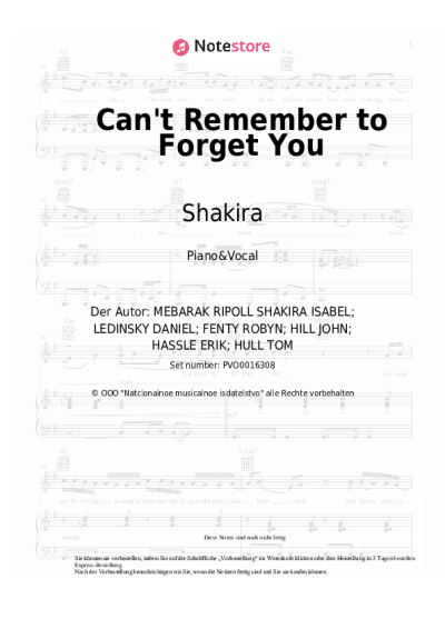 undefined Shakira, Rihanna - Can't Remember to Forget You