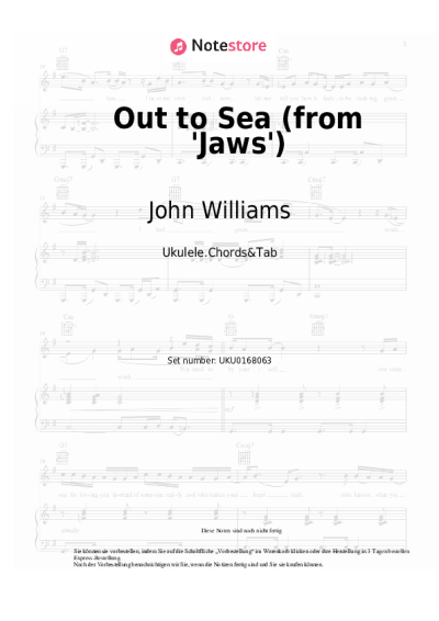 Noten, Akkorde John Williams - Out to Sea (from 'Jaws')