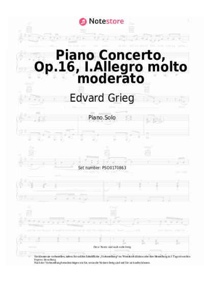 undefined Edvard Grieg - Piano Concerto, Op.16, I.Allegro molto moderato