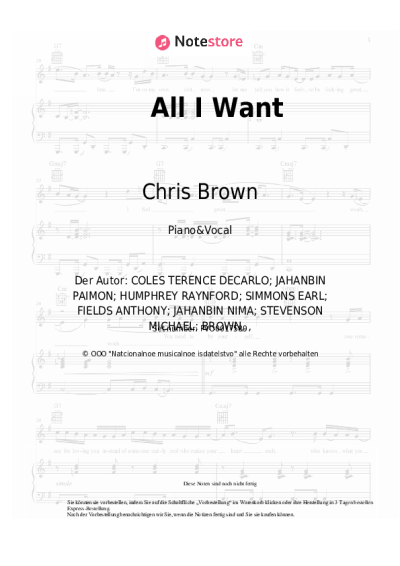 undefined Chris Brown, Tyga - All I Want