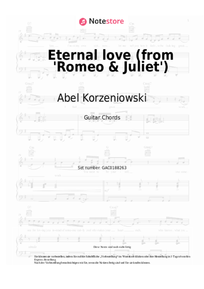 undefined Abel Korzeniowski - Eternal love (from 'Romeo & Juliet')