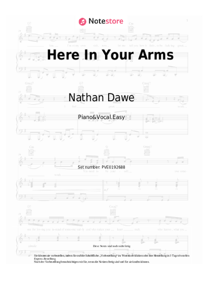 Noten, Akkorde Nathan Dawe, Abi Flynn - Here In Your Arms