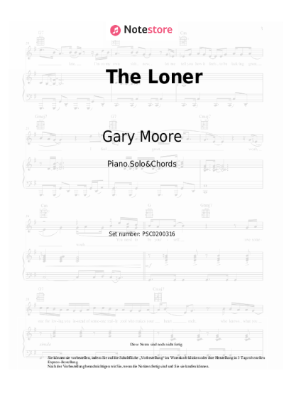 undefined Gary Moore - The Loner
